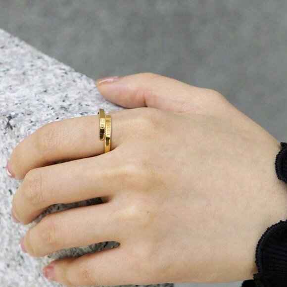 "TRUST GOD" Adjustable Ring - Picture 2 of 4